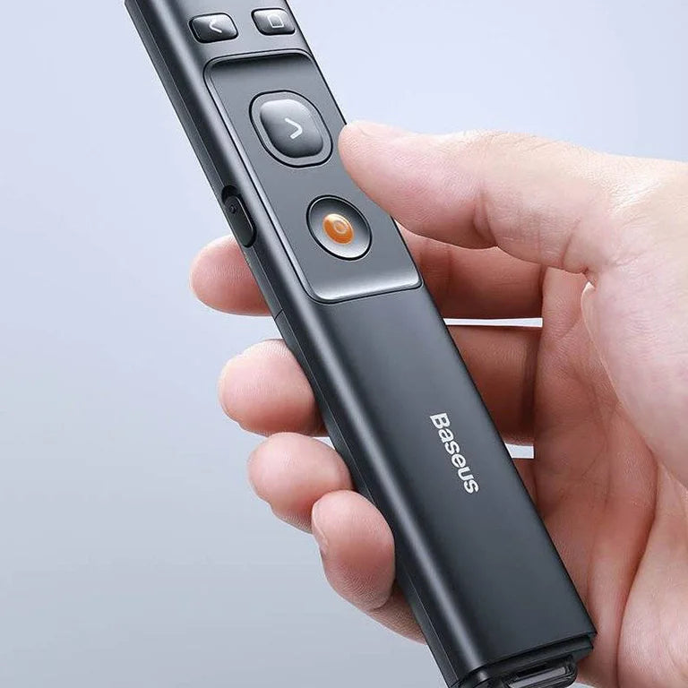BASEUS ORANGE DOT WIRELESS PRESENTER-  Télécommande de Présentation Sans Fil - ACFYB-0G - GREY