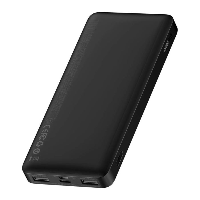 Baseus Bipow powerbank with display 10000mAh 15W black + USB-A - Micro USB 0.25m cable black (PPBD050001)