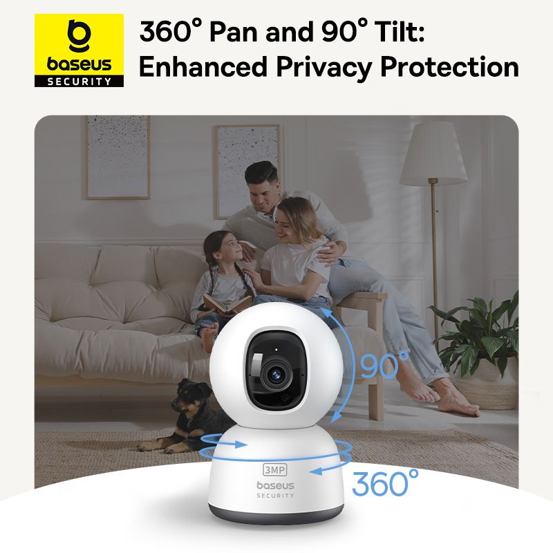 Baseus Security P1 Lite – Caméra de Surveillance Intérieure 2K (3MP) - S0TV002132