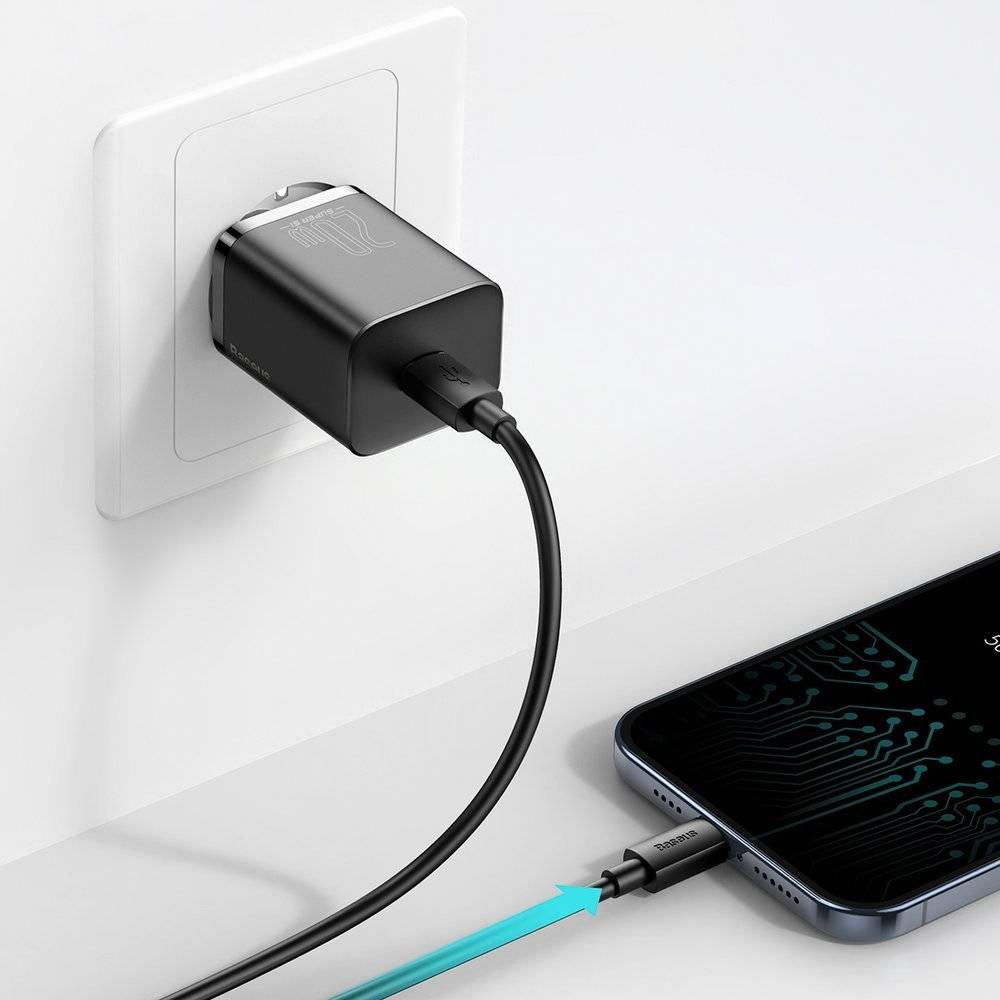 Baseus Chargeur 1C 20W  Noir (CCSUP-B01)
