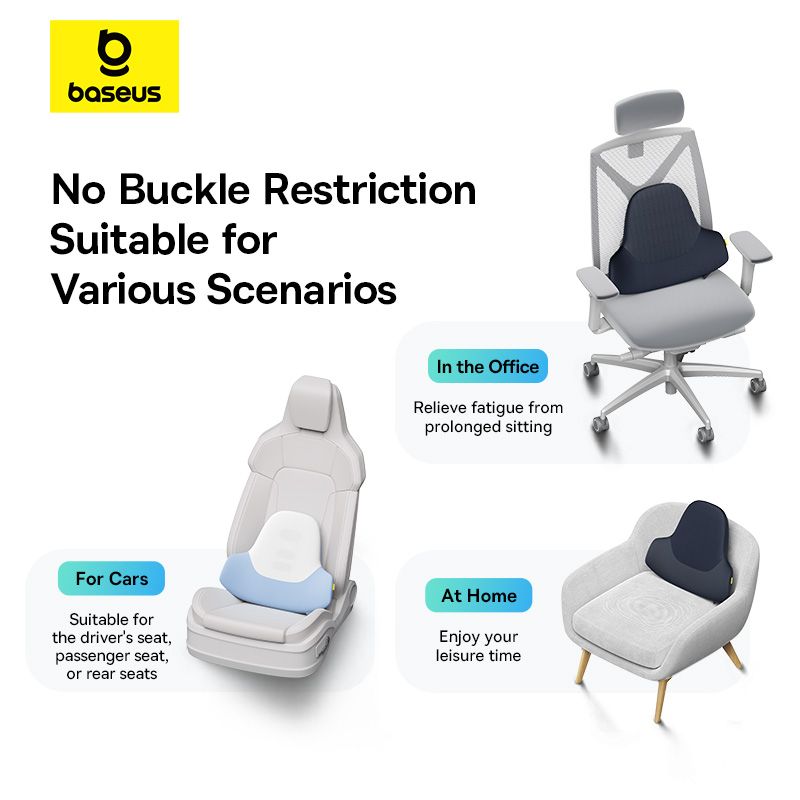 Baseus PrimeTrip VH1 Coussin Lombaire Respirant pour Voiture et Bureau – C20069000121-00