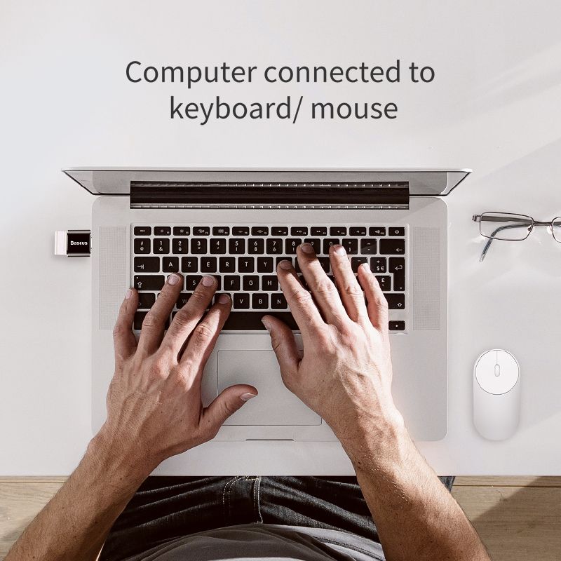 Baseus Mini Adapteur USB Femelle Vers TYPE-C Male – CATOTG-01