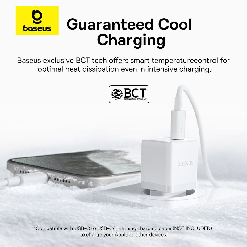 Baseus Palm Chargeur Rapide 2 Ports C+U 20W + Cable C 60W – P10111608213-01