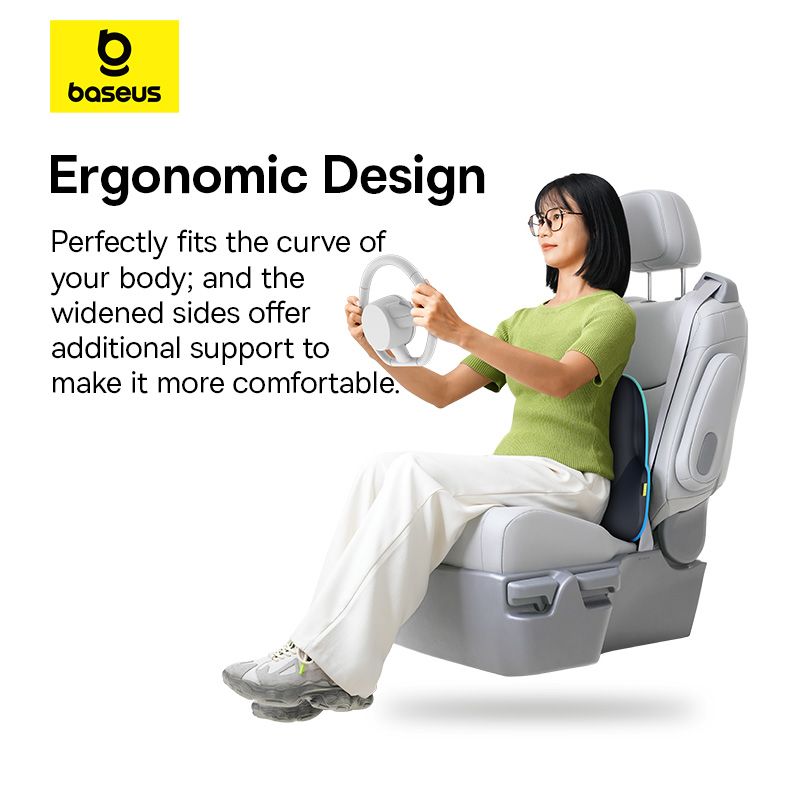 Baseus PrimeTrip VH1 Coussin Lombaire Respirant pour Voiture et Bureau – C20069000121-00