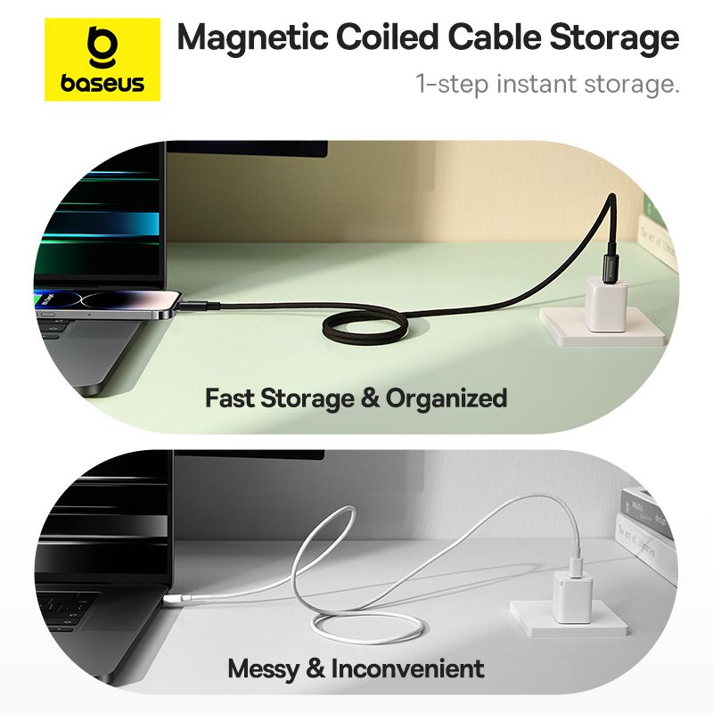 Baseus Câble 20W Magnétique 1m USB-C vers Lightning iPhone – P10319805111-01