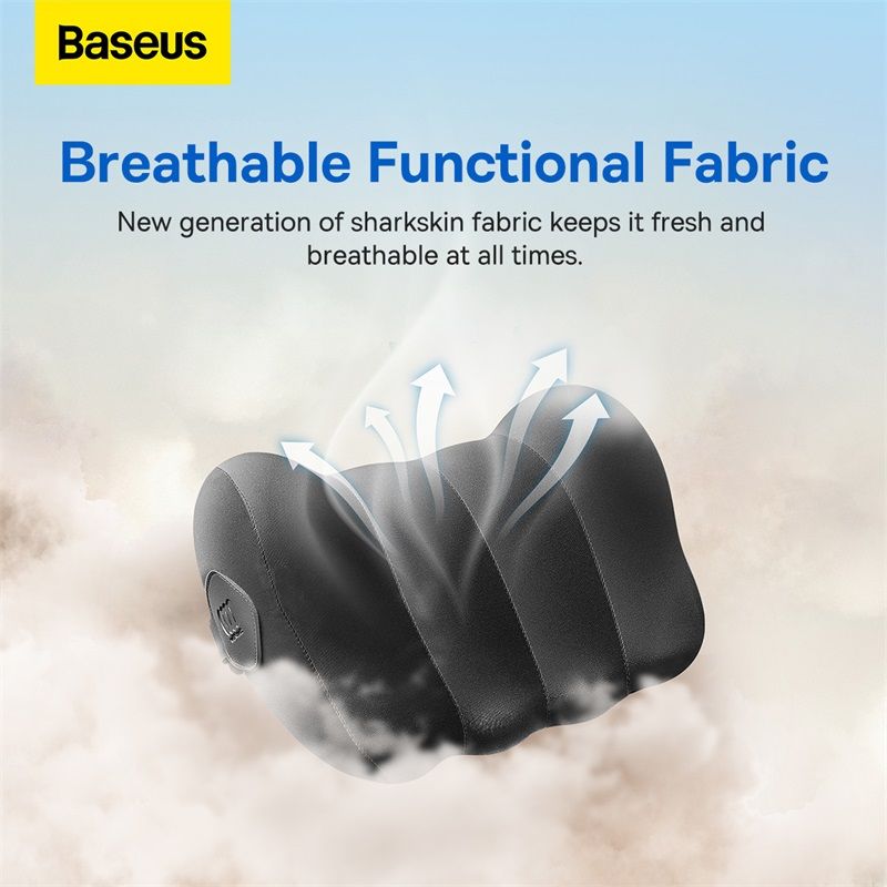 Baseus Coussin d’appui-tête pour voiture Baseus ComfortRide – Noir – C20036400111-00