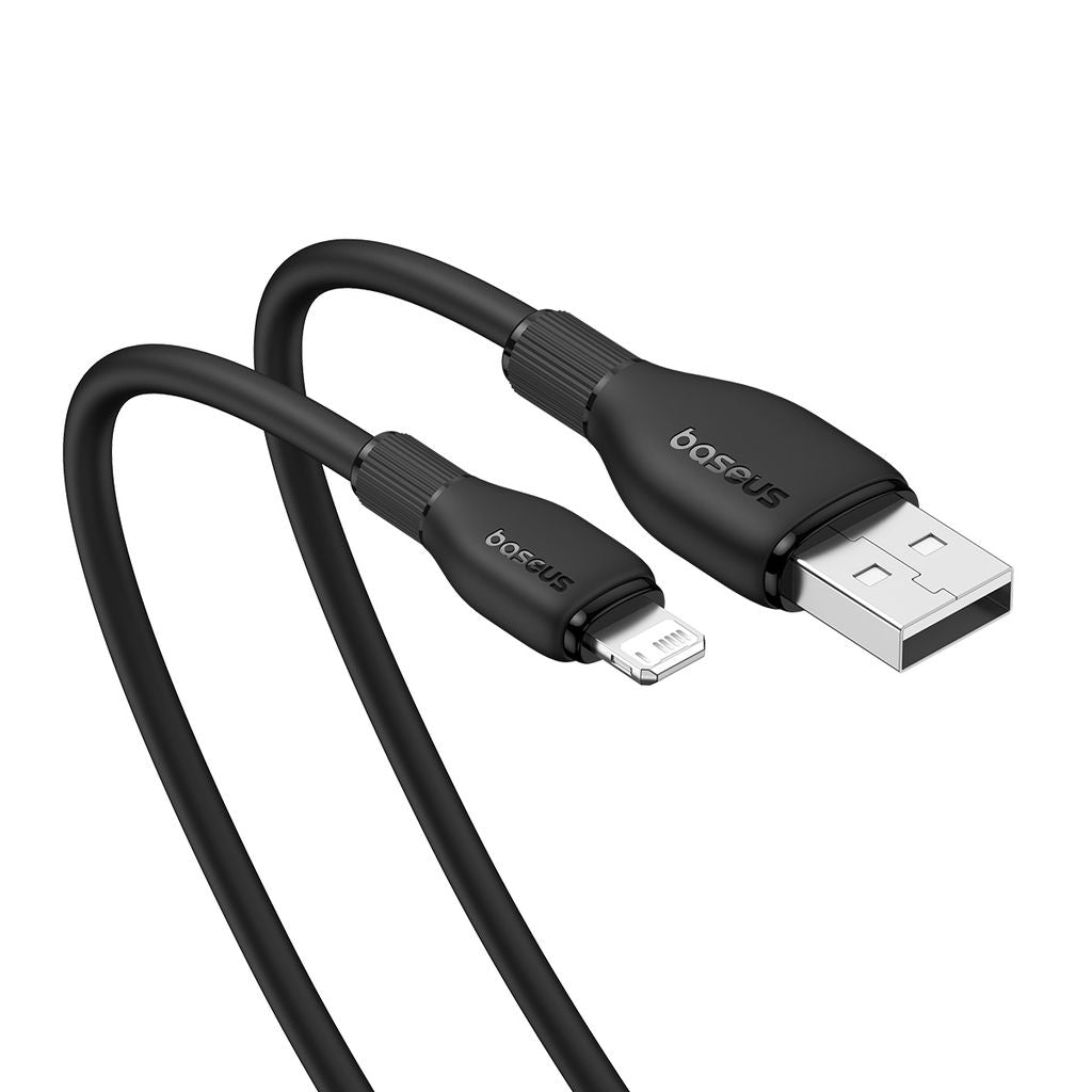 Baseus Pudding Series Câble de Charge 1.2m USB vers Lightning 2.4A –  ( P10355700111-B1 )