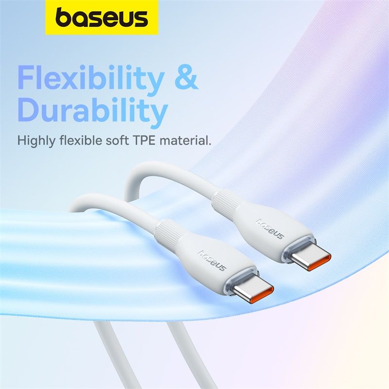 Baseus Pudding Series Câble de Charge Rapide 100W Type C 1.2m – P10355702221-B1