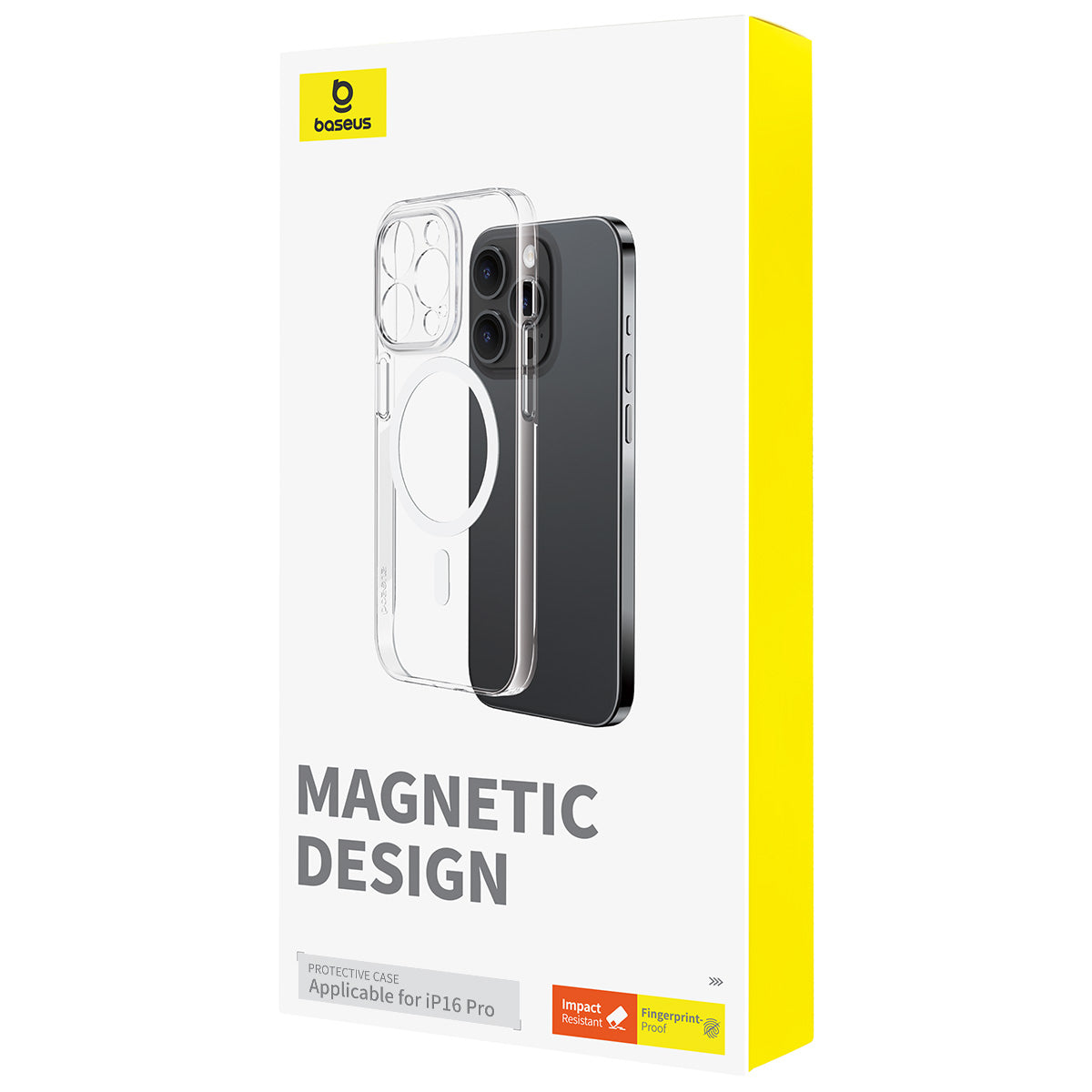 Baseus Coque iPhone 16 Pro Crystal Series Magnétique – P60114306203-01