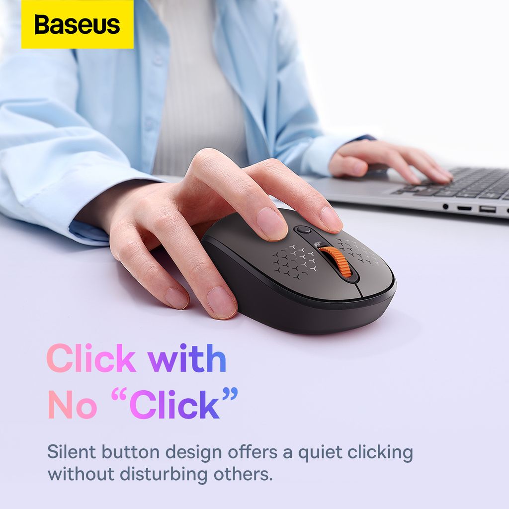Souris Sans Fil  Baseus  2.4G 1600DPI -gris - B01055502833-00
