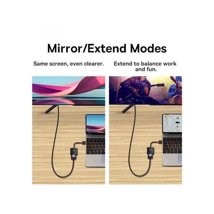 Adaptateur convertisseur Baseus HDMI - VGA (WKQX010001) noir