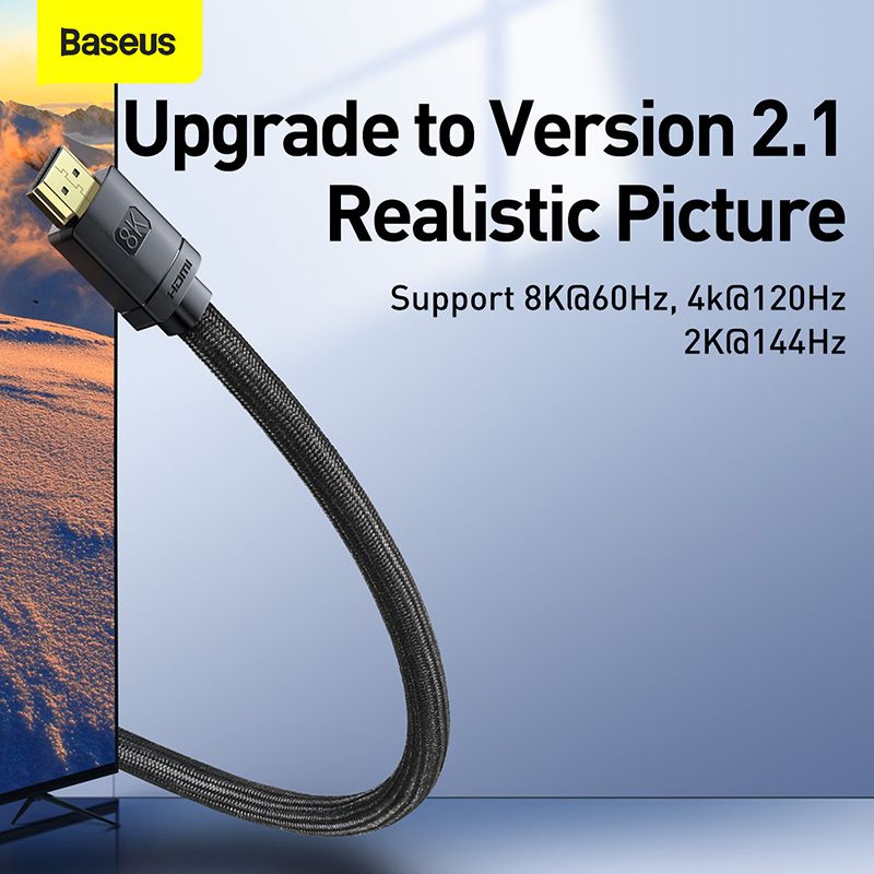 Baseus Câble HDMI 8K Haute Définition - CAKGQ-K01