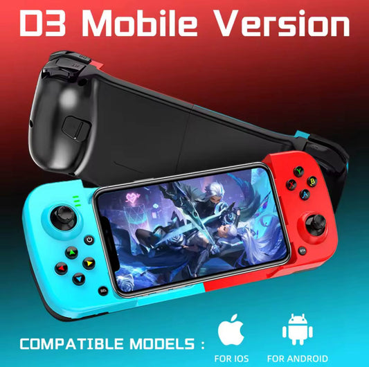 Manette de jeu Mobile BSP-D3 pour Android/IOS/PC D3, Joystick sans fil pour téléphone portable, contrôleurs de jeu extensibles