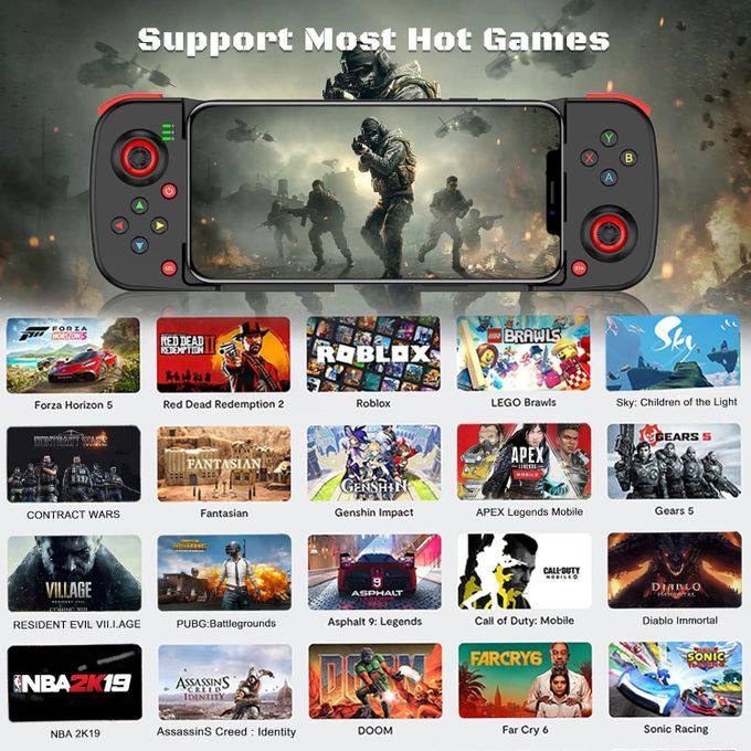 Manette de jeu Mobile BSP-D3 pour Android/IOS/PC D3, Joystick sans fil pour téléphone portable, contrôleurs de jeu extensibles