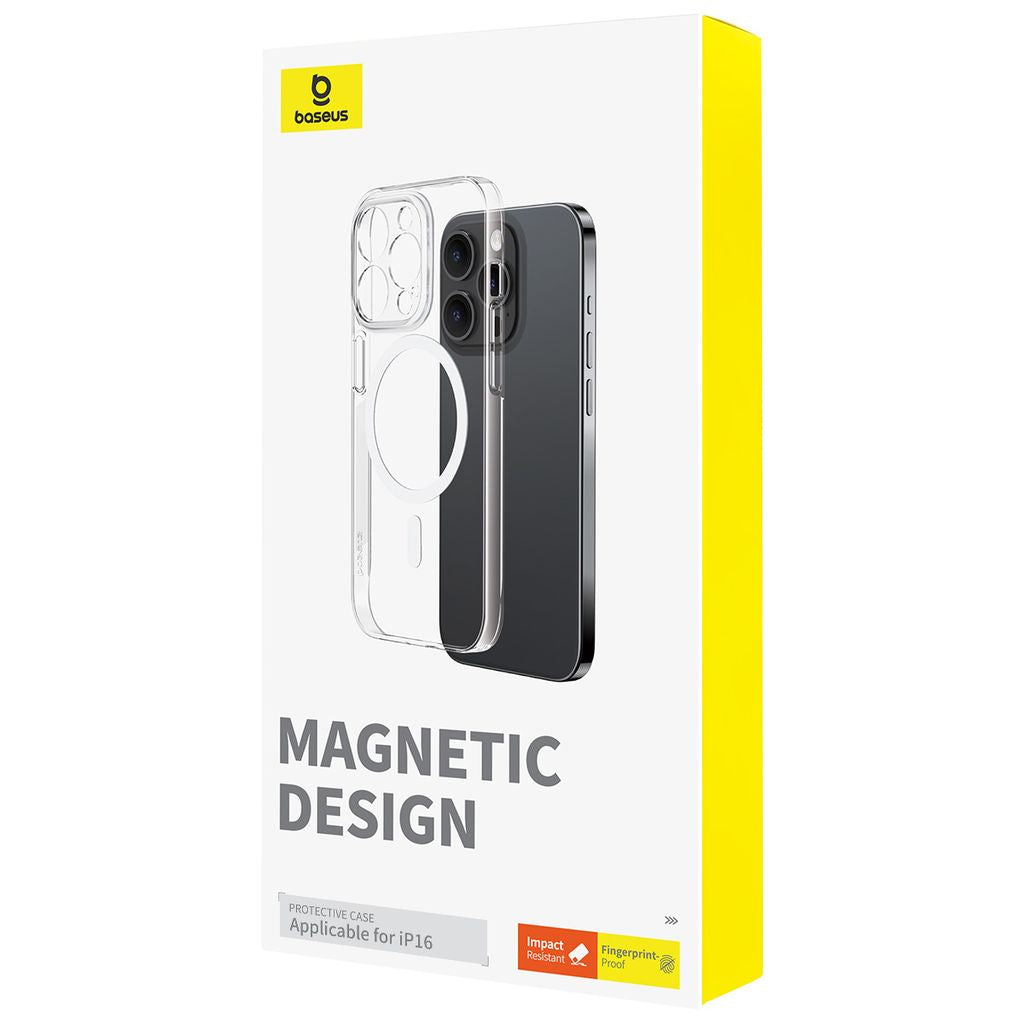 Baseus Coque iPhone 16 Crystal Series Magnétique- P60114306203-00