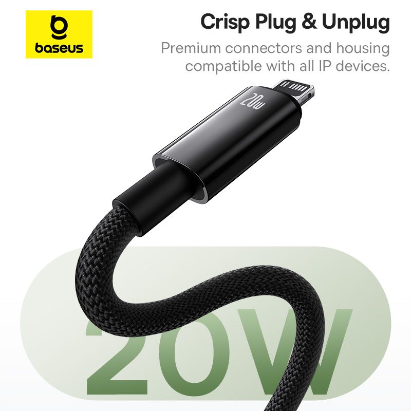 Baseus Câble 20W Magnétique 1m USB-C vers Lightning iPhone – P10319805111-01