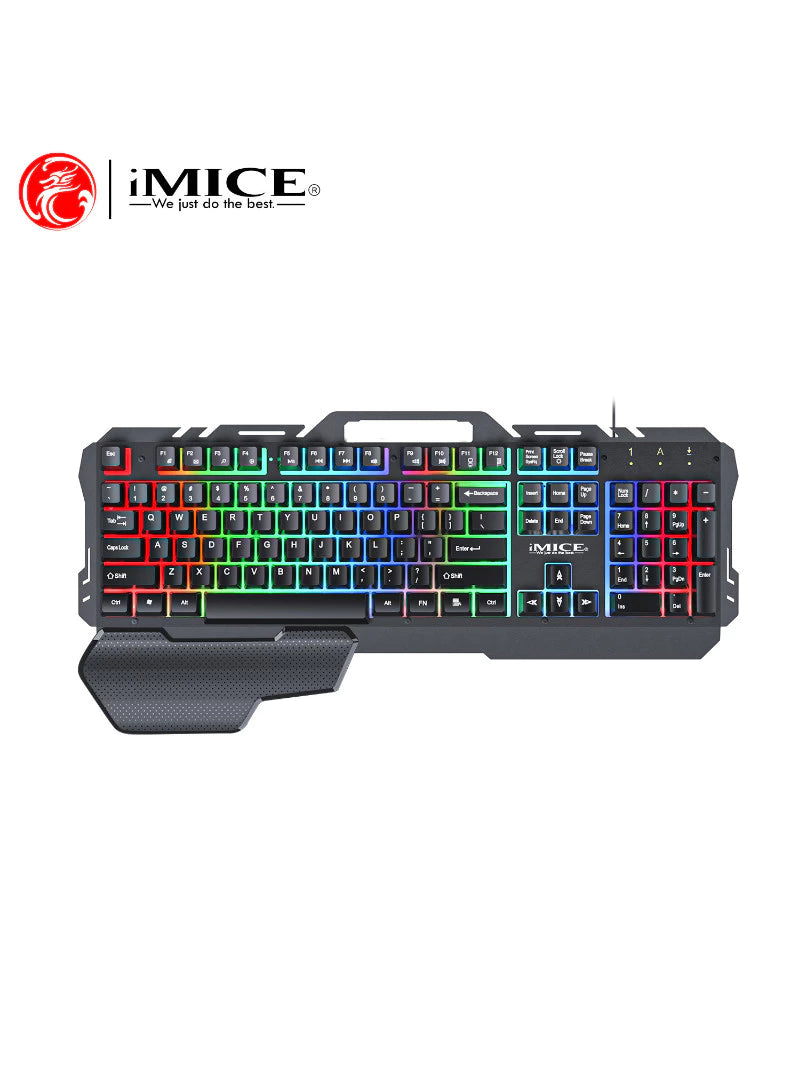 Kit Gaming 4 en 1 MICE GK-450 Filaire – Clavier Suspendu Lumineux, Souris PUBG, Casque Audio, Tapis de Souris