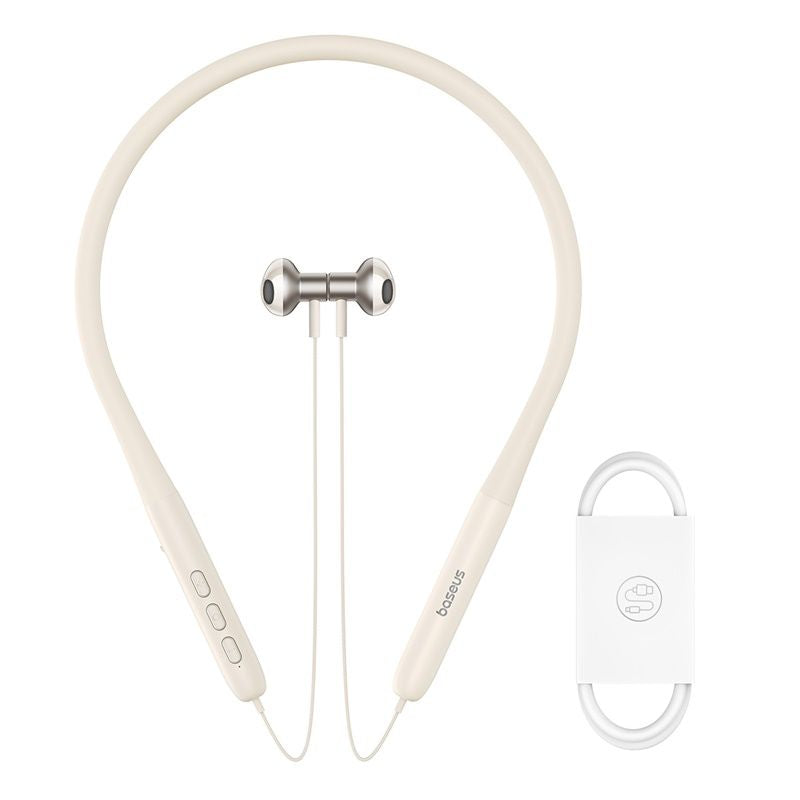 Baseus Bowie P1 Écouteurs Sans Fil Tour de Cou – beige – A00025800223-Z1