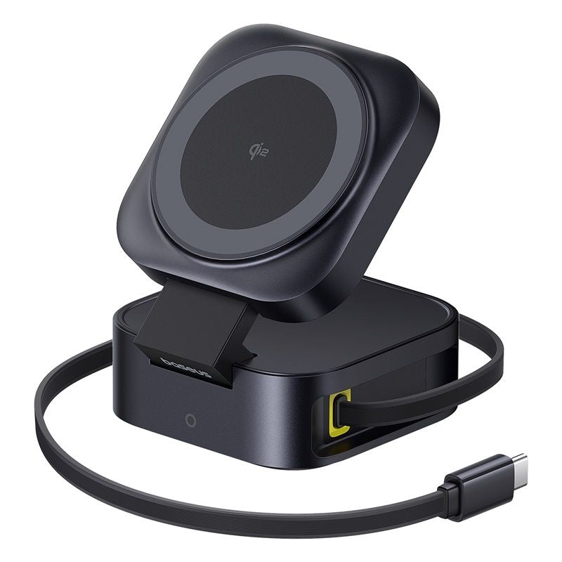 Baseus PicoGo Series 2-en-1 Magnetic Wireless Charging Stand Qi2 – 15W + 67W ( P10276800123-00 )