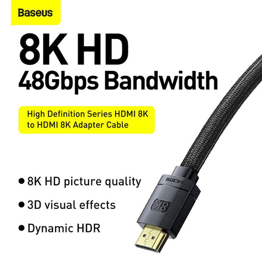 Baseus Câble HDMI 8K Haute Définition - CAKGQ-K01