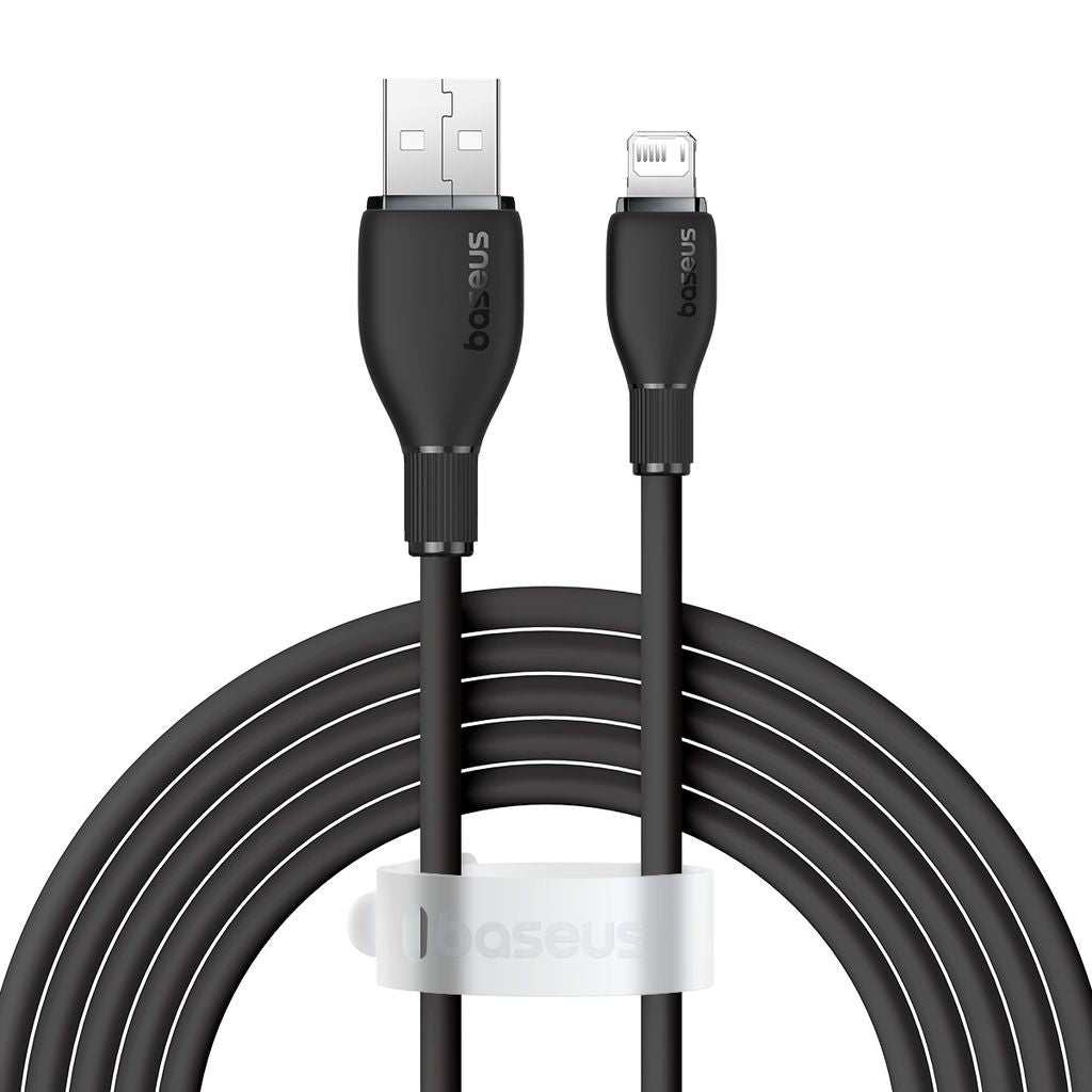 Baseus Pudding Series Câble de Charge 1.2m USB vers Lightning 2.4A –  ( P10355700111-B1 )